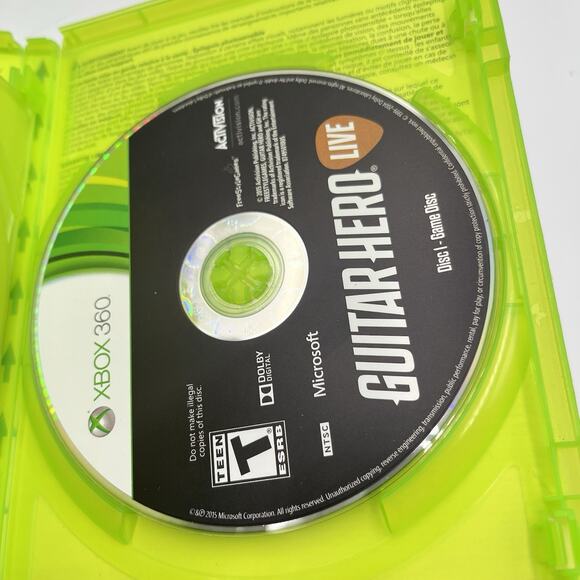 Guitar Hero Live (Microsoft XBOX 360, 2015) No Manual - No Dongle - Tested - Picture 4 of 6